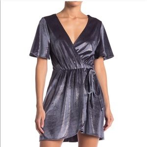 Show Me Your Mumu velvet wrap dress